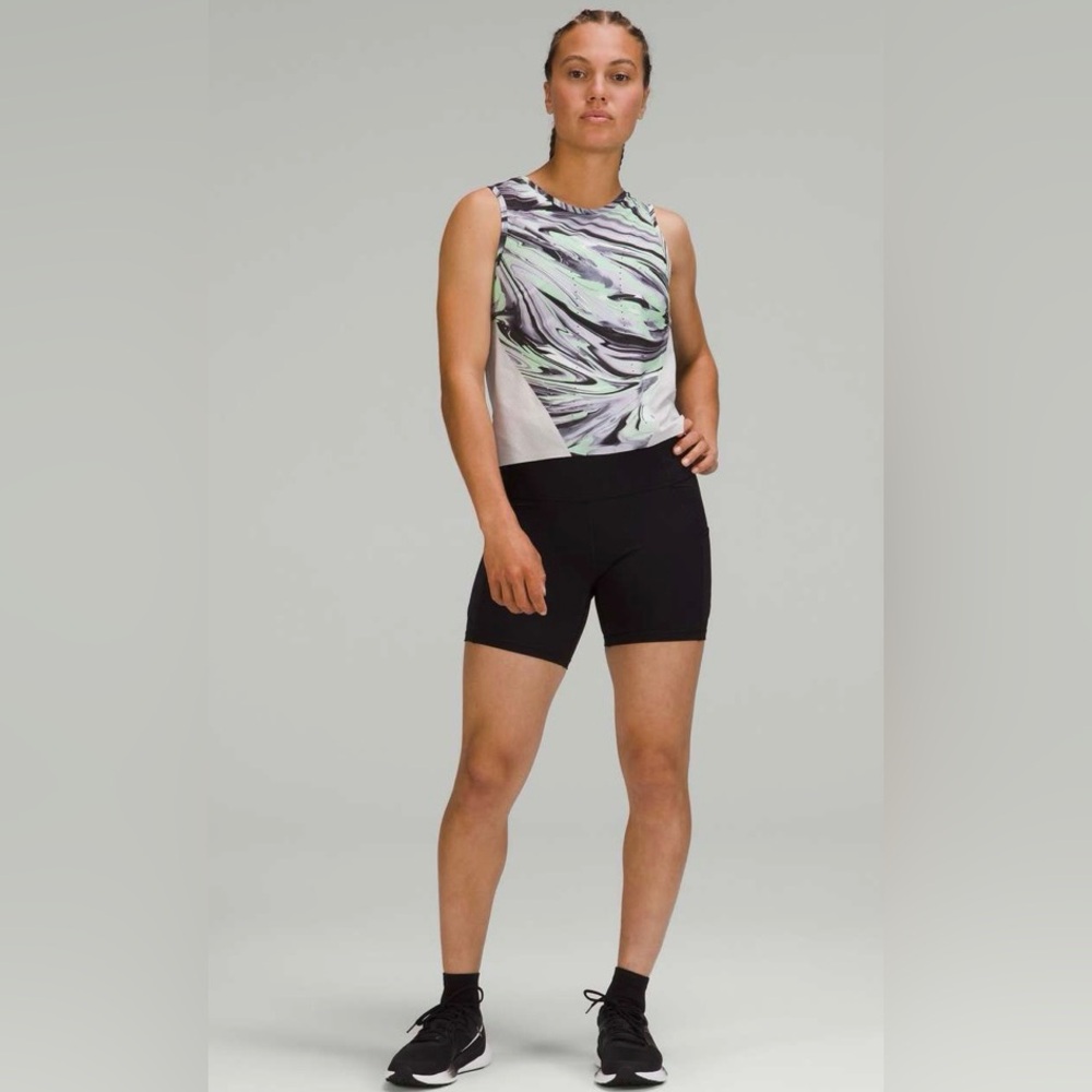 Lululemon EUC Swift Ventilated Running Tank Top Special Edition Paint Glide